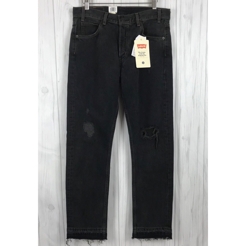 Levis 505 Distress Fray Crop Jeans Size 29 Women